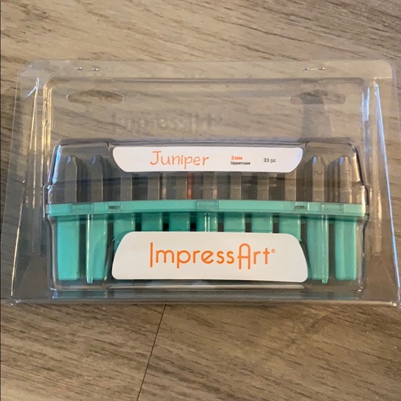 ImpressArt Juniper Uppercase Metal Stamps 3mm NIB - Picture 6 of 6